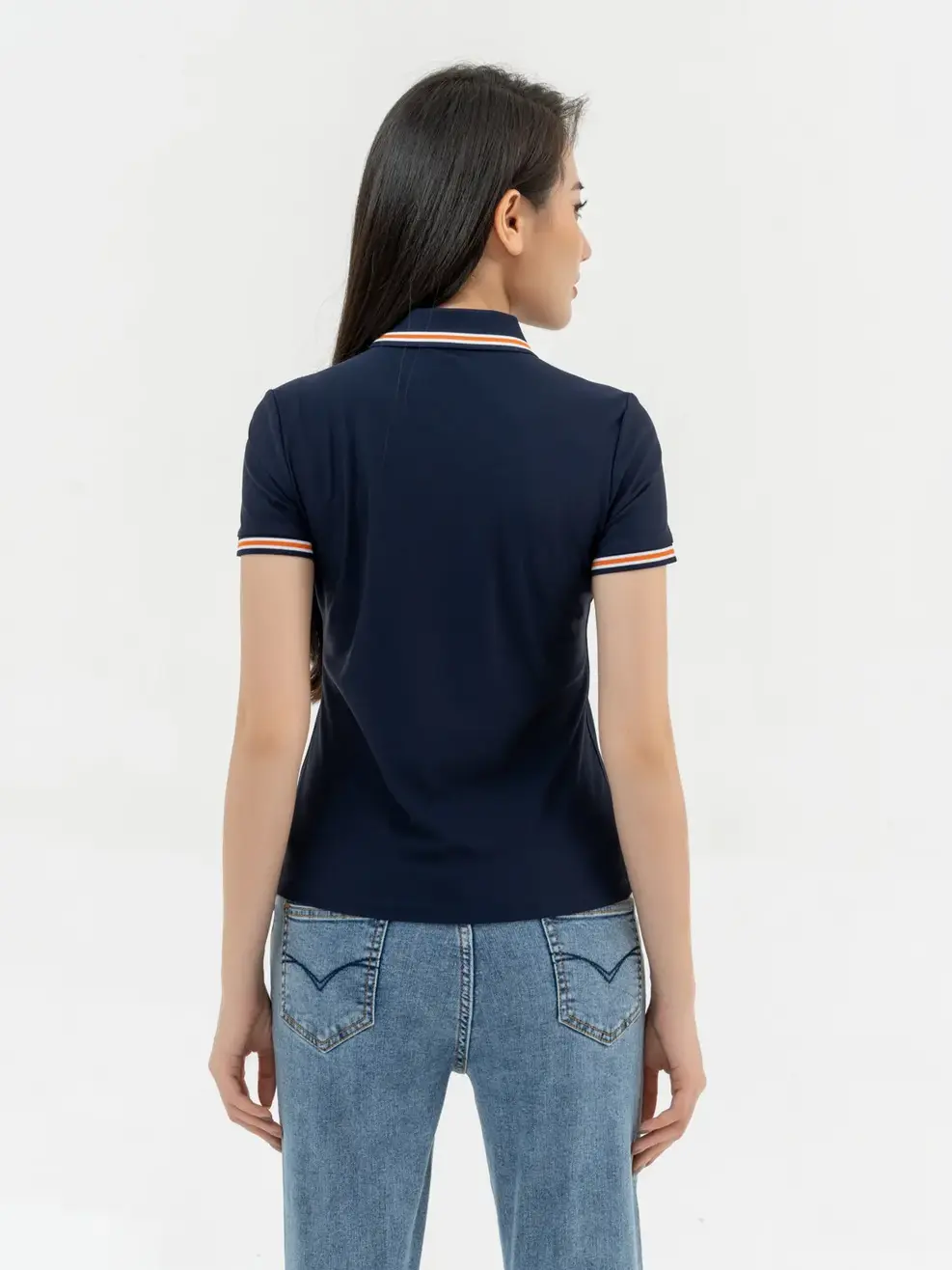 Polo Nữ Airycool Phối Cổ - Navy - S