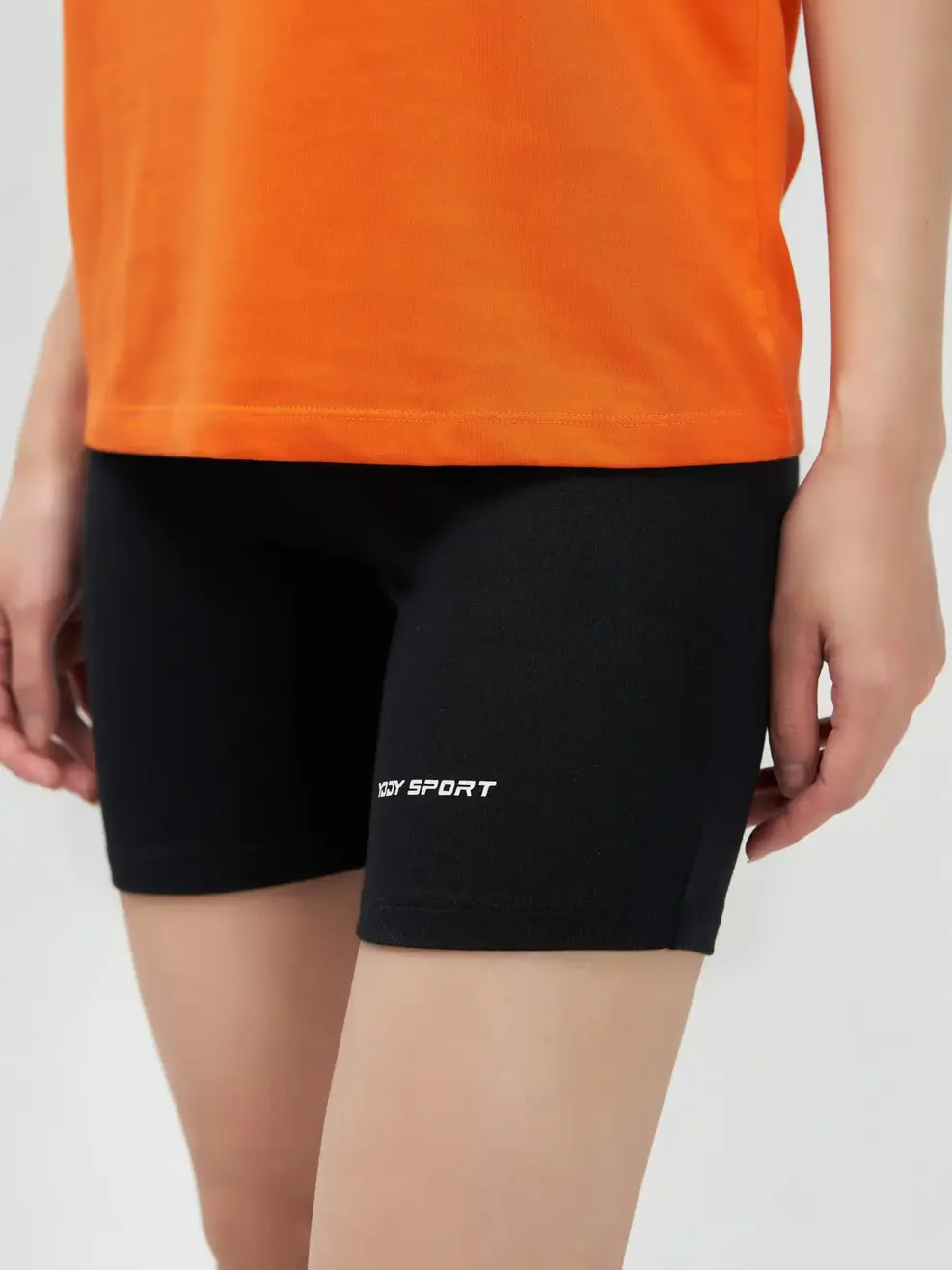 Bộ đồ nữ áo dáng rộng - Cam đen - XL