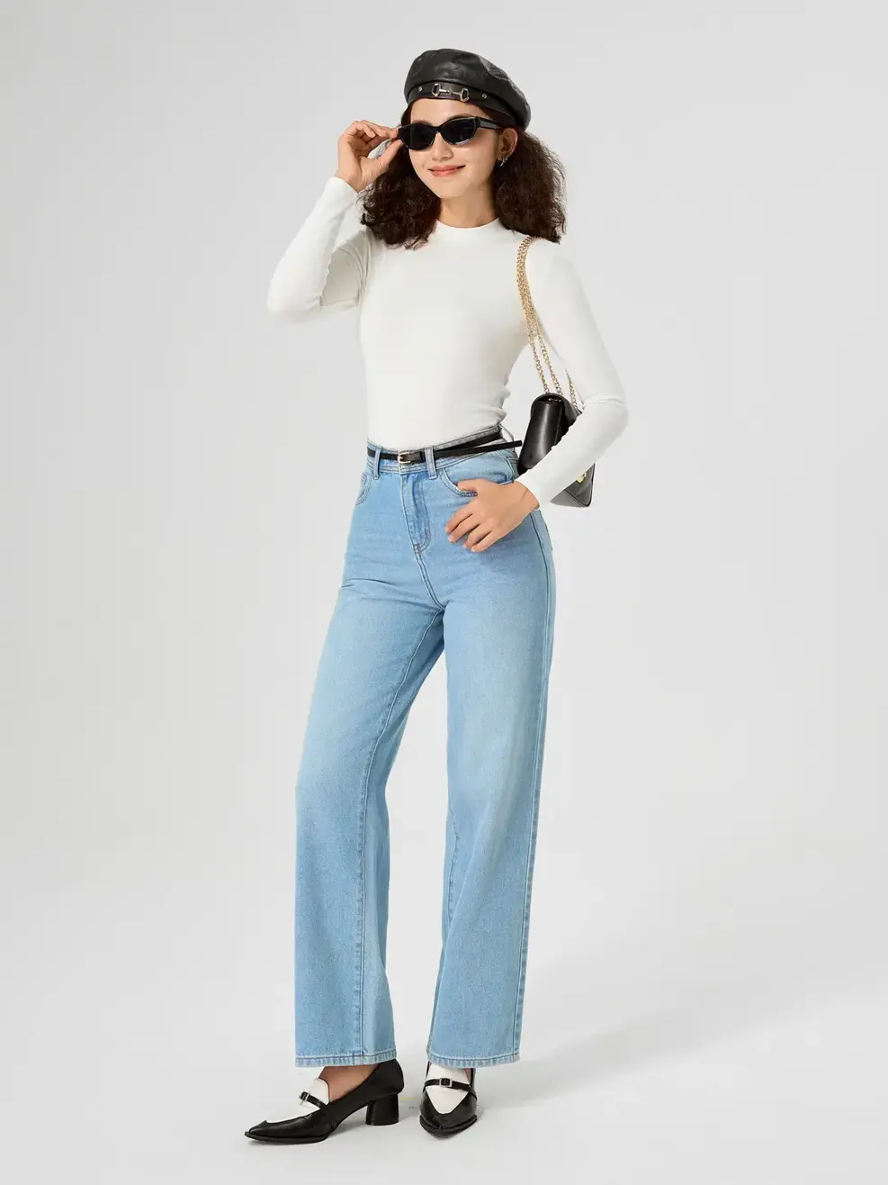 Áo Thu Đông Nữ Giữ Nhiệt Cổ  3cm - Trắng - XL