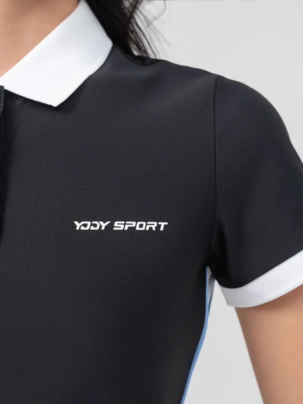 Polo Thể Thao Nữ Airycool Phối Màu - Đen - S