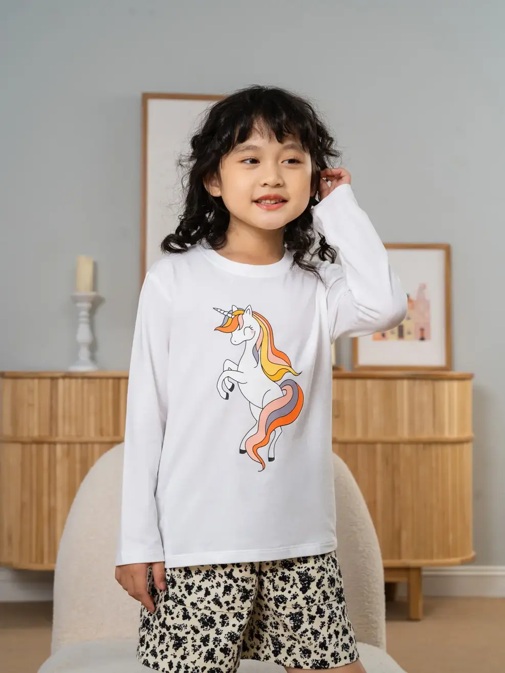 Áo thun kid in unicorn - Trắng - 2