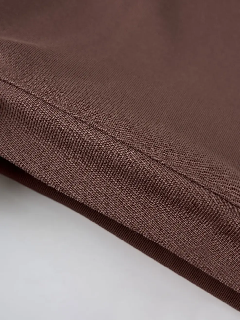 Áo Nỉ Oversize Lửng Thêu Thân Trước - NÂU 093 - S