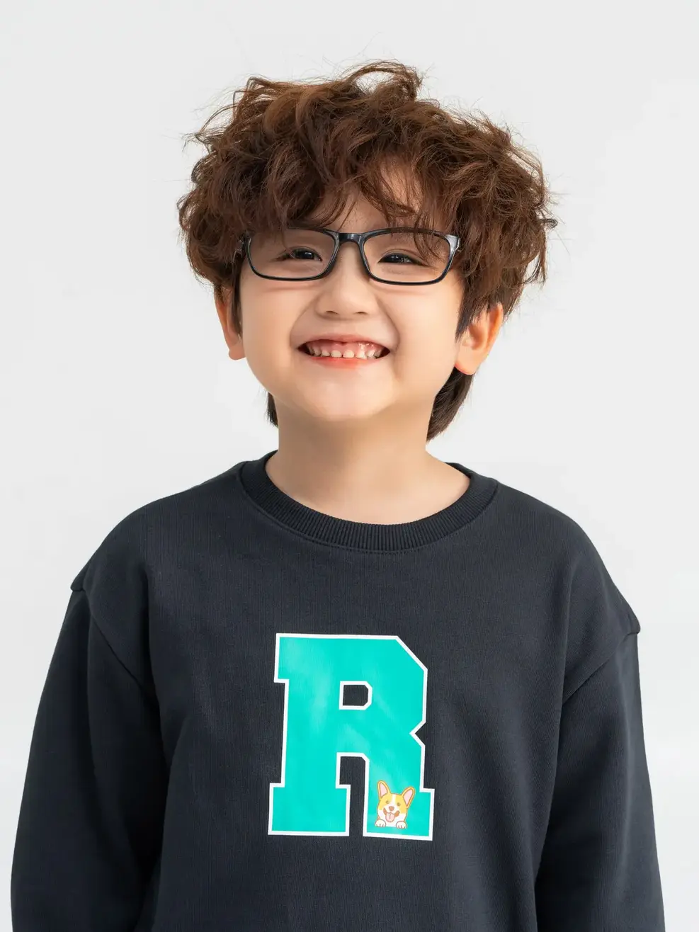 Áo Nỉ Nữ Kid In Ngực - Đen - 2