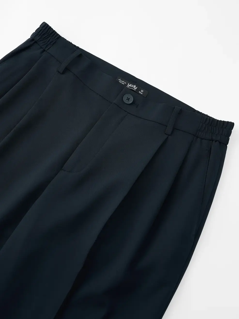 Quần Âu Nam Nam Cạp Chun Daily Pant - Tím than 116 - 29