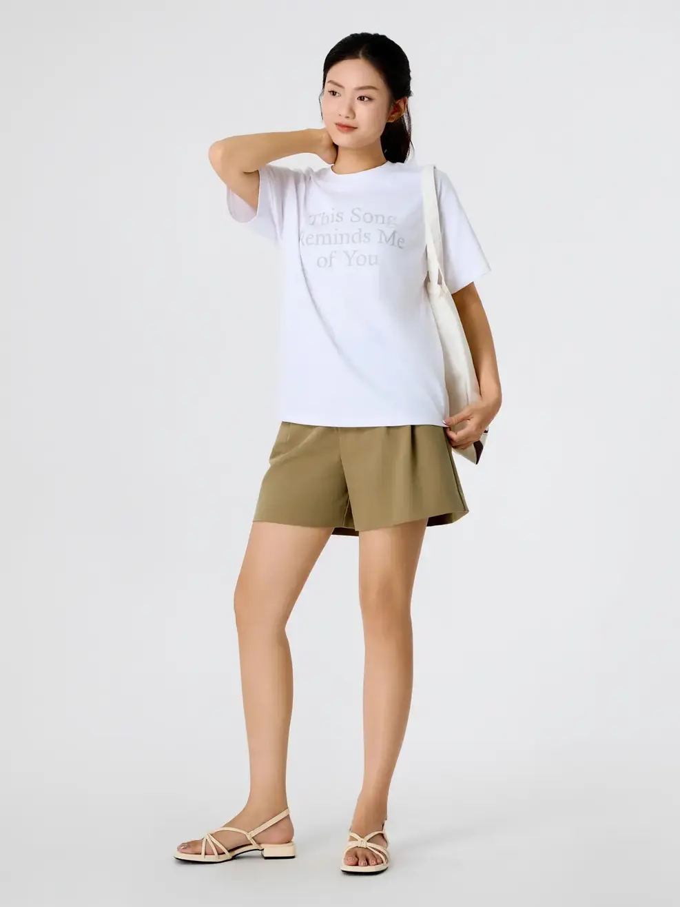 Áo Phông Ngắn Tay In Hình Thân Trước - Trắng 001 - S