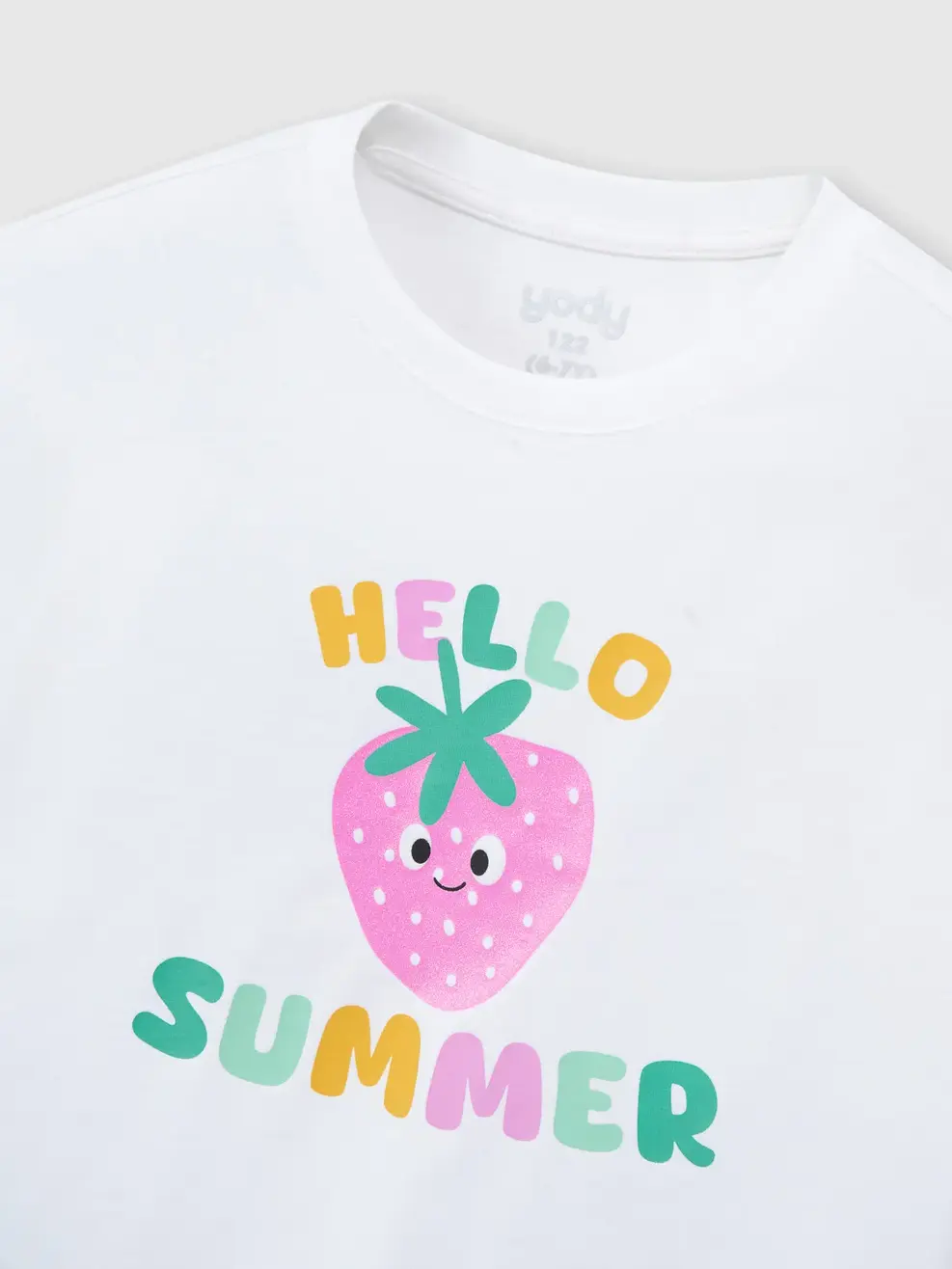 Áo Phông Bé Gái Hello Summer - Trắng 001 - 110