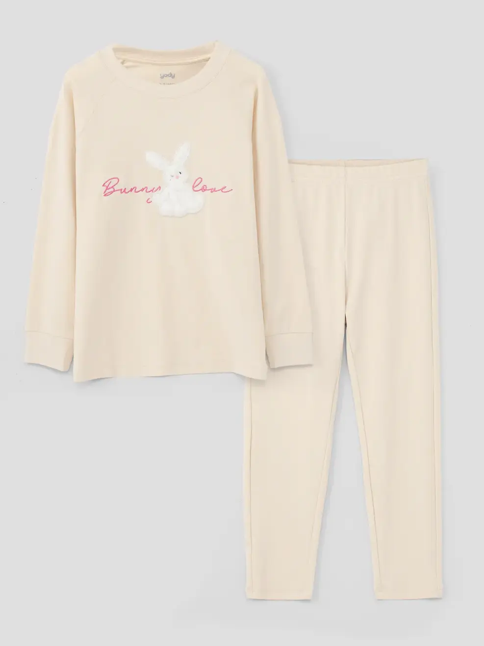Bộ Đồ Thu Đông Trẻ Em Thỏ - Be - 2-3