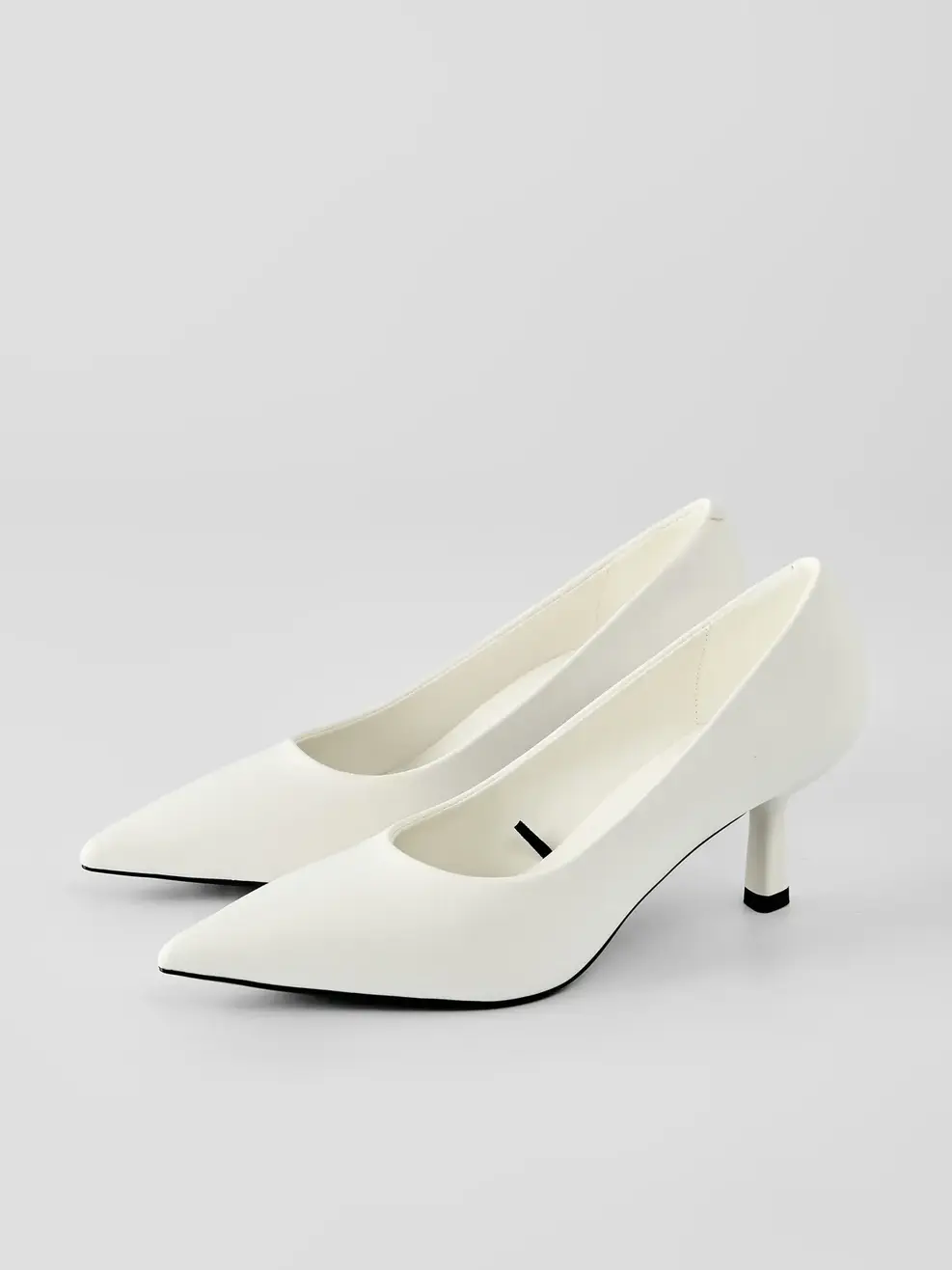 Giày Cao Gót Cơ Bản Đế Nhỏ - Trắng. - 35