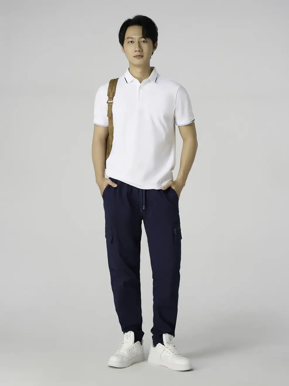 Áo Polo Nam Bo Phối Màu - Trắng 001 - S