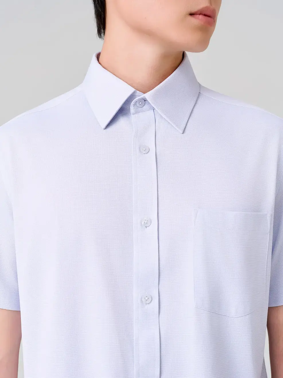 Áo Sơ-mi Ngắn Tay họa tiết chìm - Hoạ Tiết Xám 149 - M