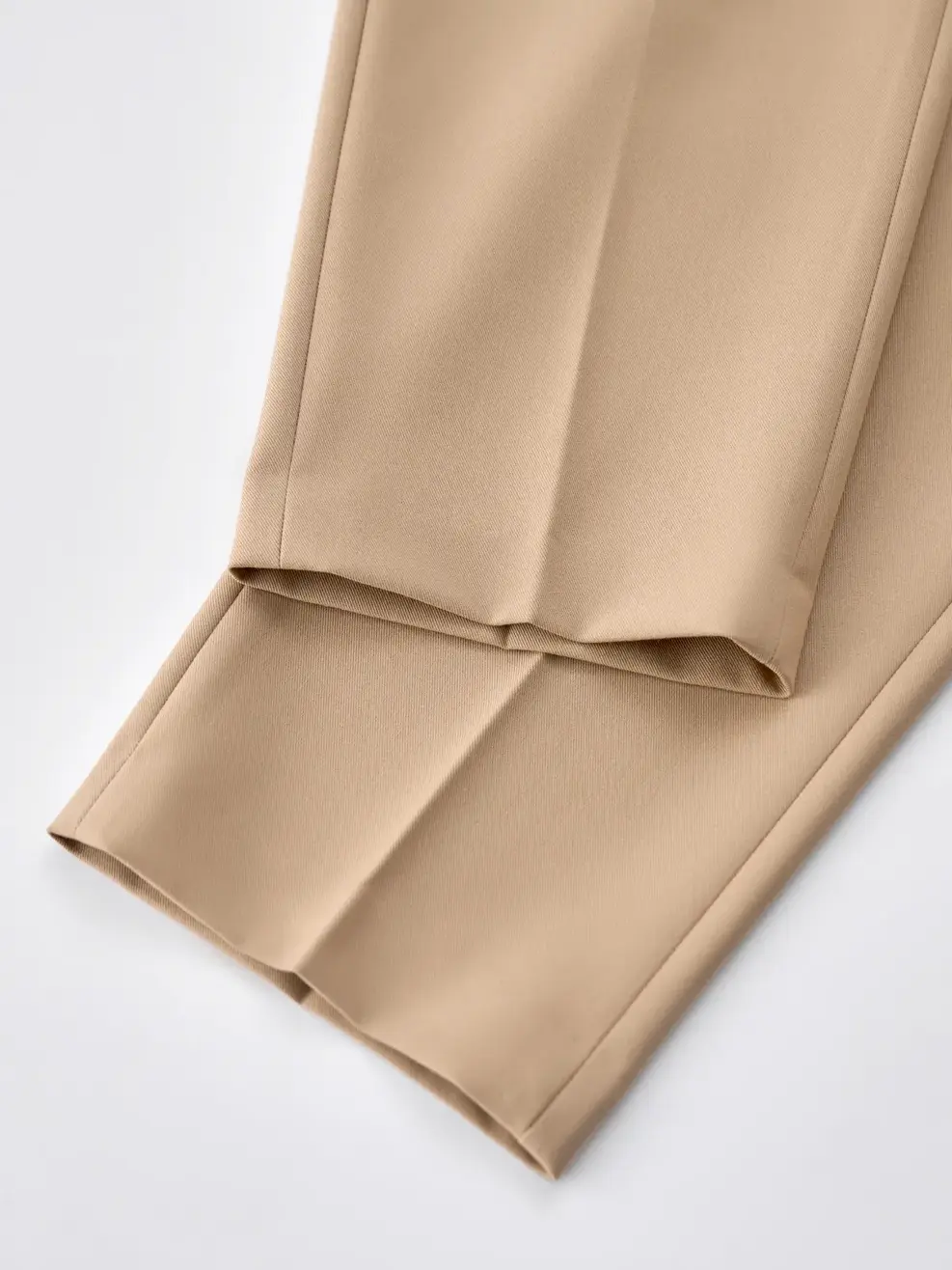 Quần Tây Nữ Cạp Kép Đỉa Trang Trí - Nâu be - M