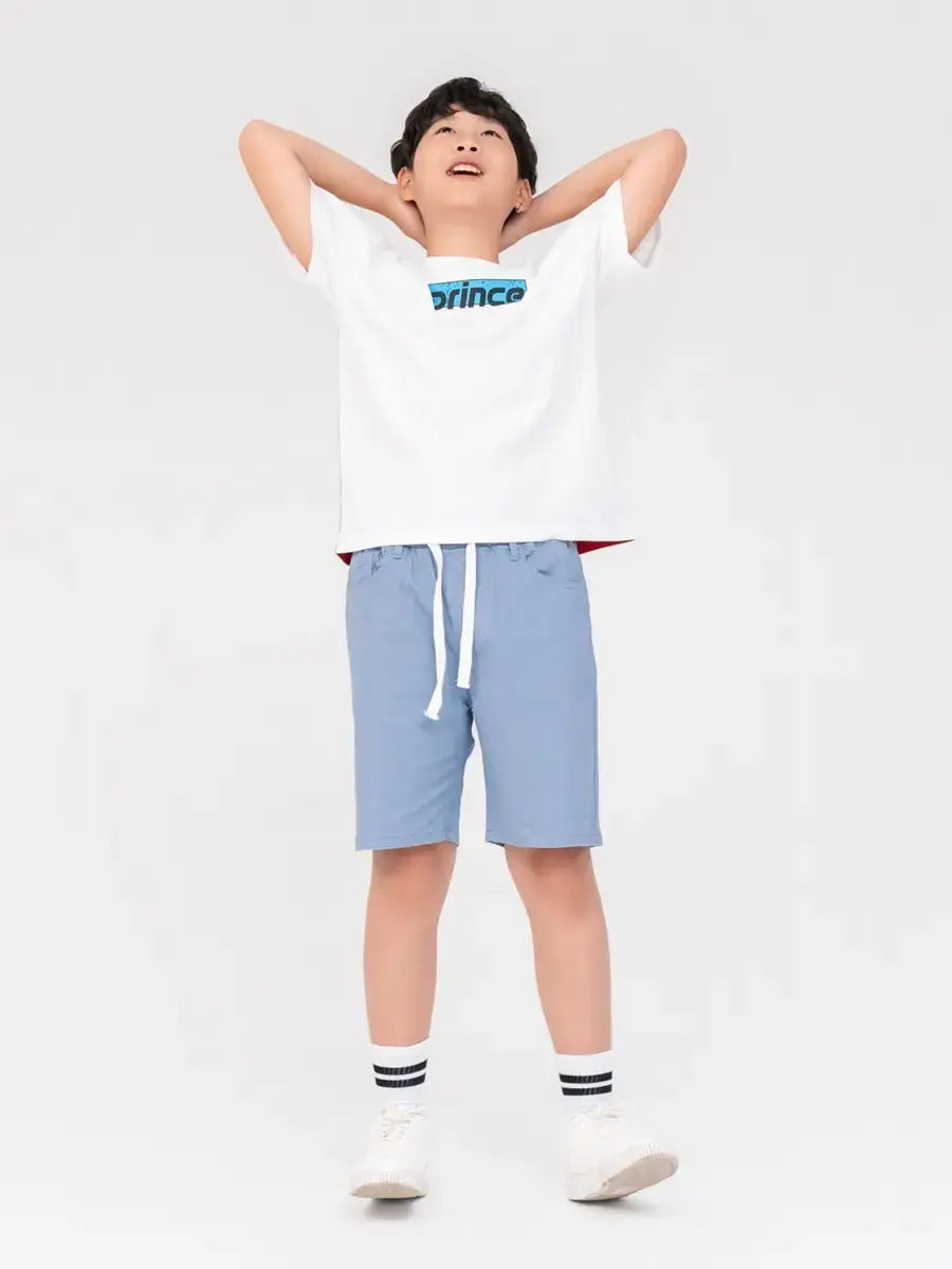 T-shirt Kid Lớn In Prince - Trắng phối đỏ - 10