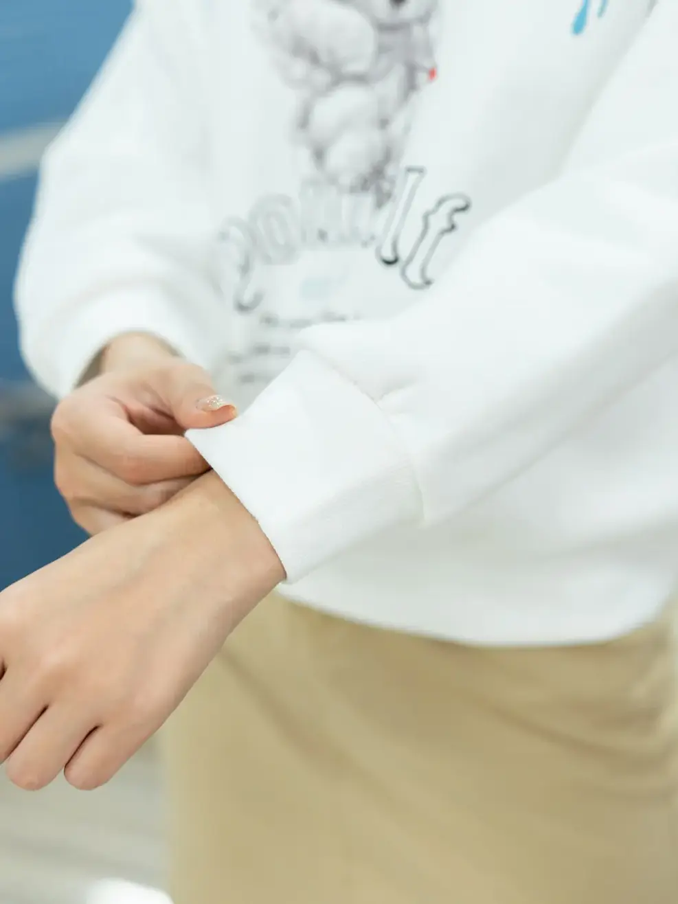 Áo gia đình in gấu - Trắng - S