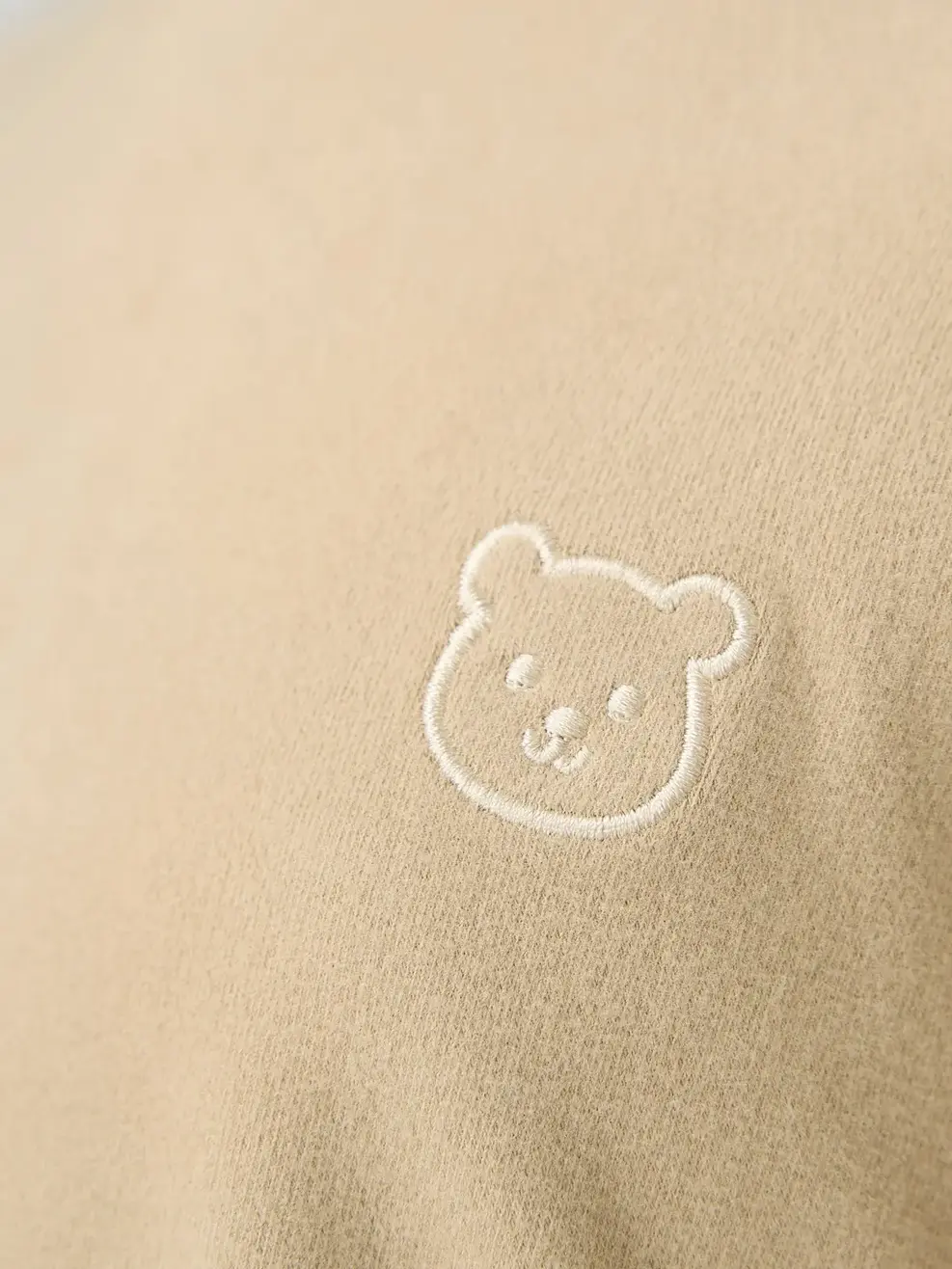 Áo Body Giữ Nhiệt Thêu Chú Gấu - Be 123 - 104