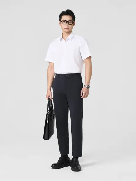 Áo Sơ-mi Ngắn Tay Cao Cấp Regular In Nổi