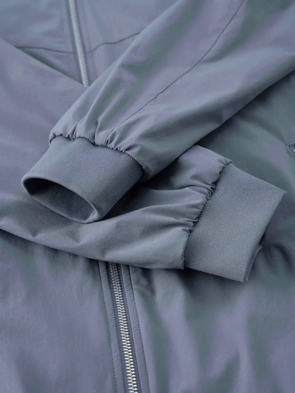 Áo Khoác Nam Bomber Bổ Ngực - Ghi - M