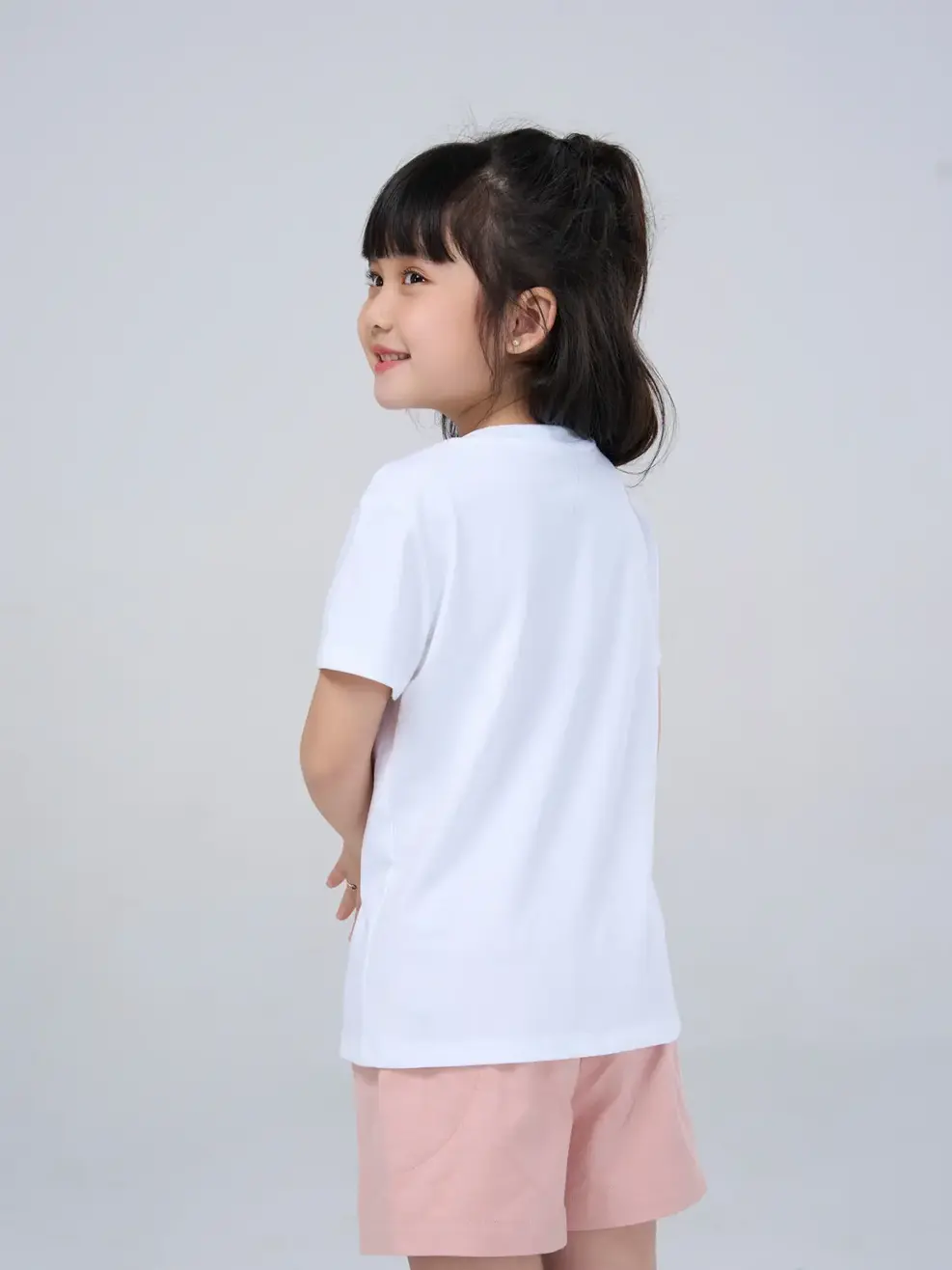 Áo thun kid nhỏ in look good feel good - Trắng - 2