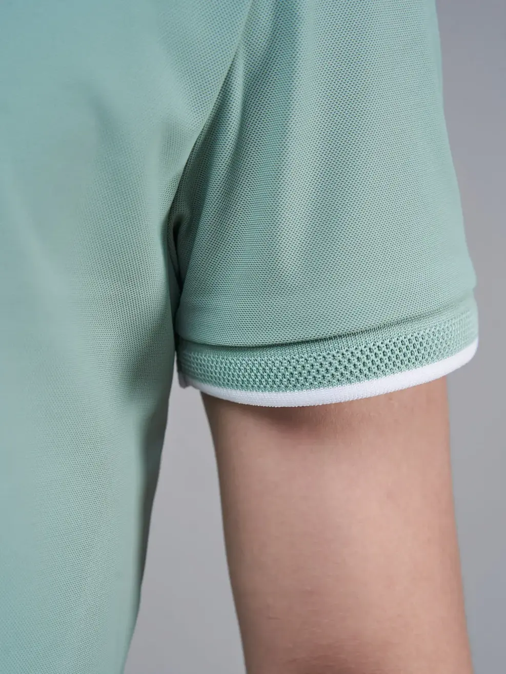 Áo Polo nam Airycool bo quả trám - Xanh mint - 4XL