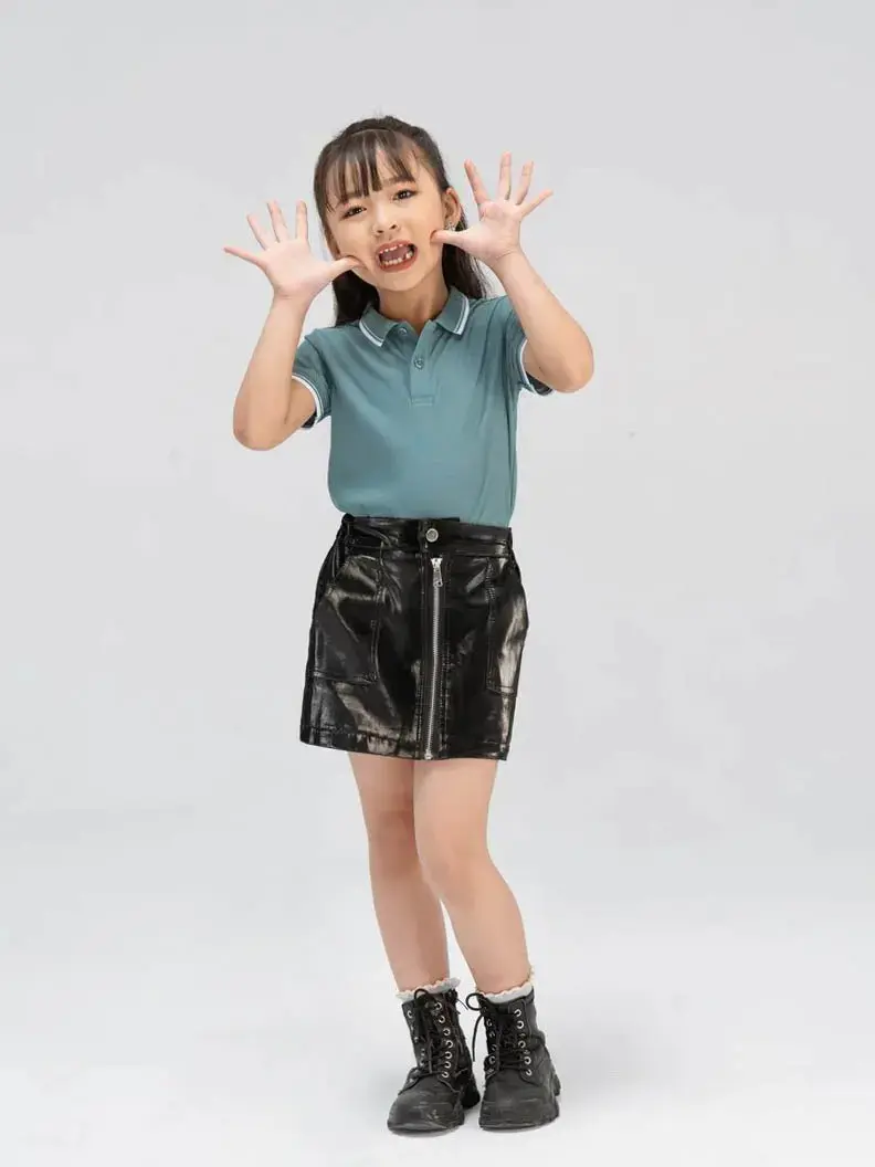 Polo kid airy cool bo kẻ - Xanh lục - 2