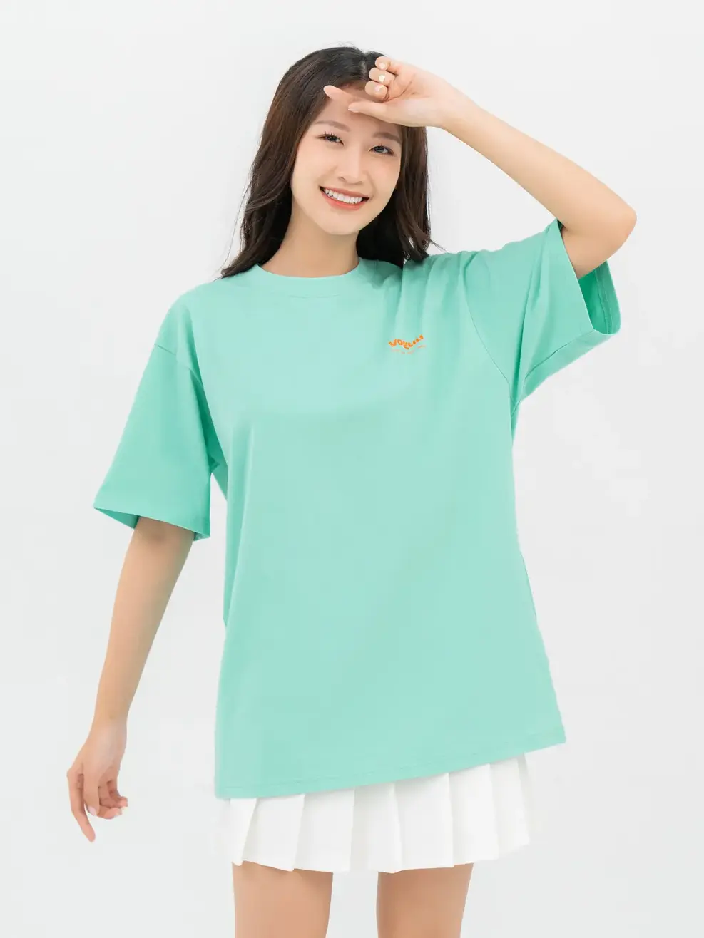 T-shirt Yoguu Basic  - Xanh ngọc - 1
