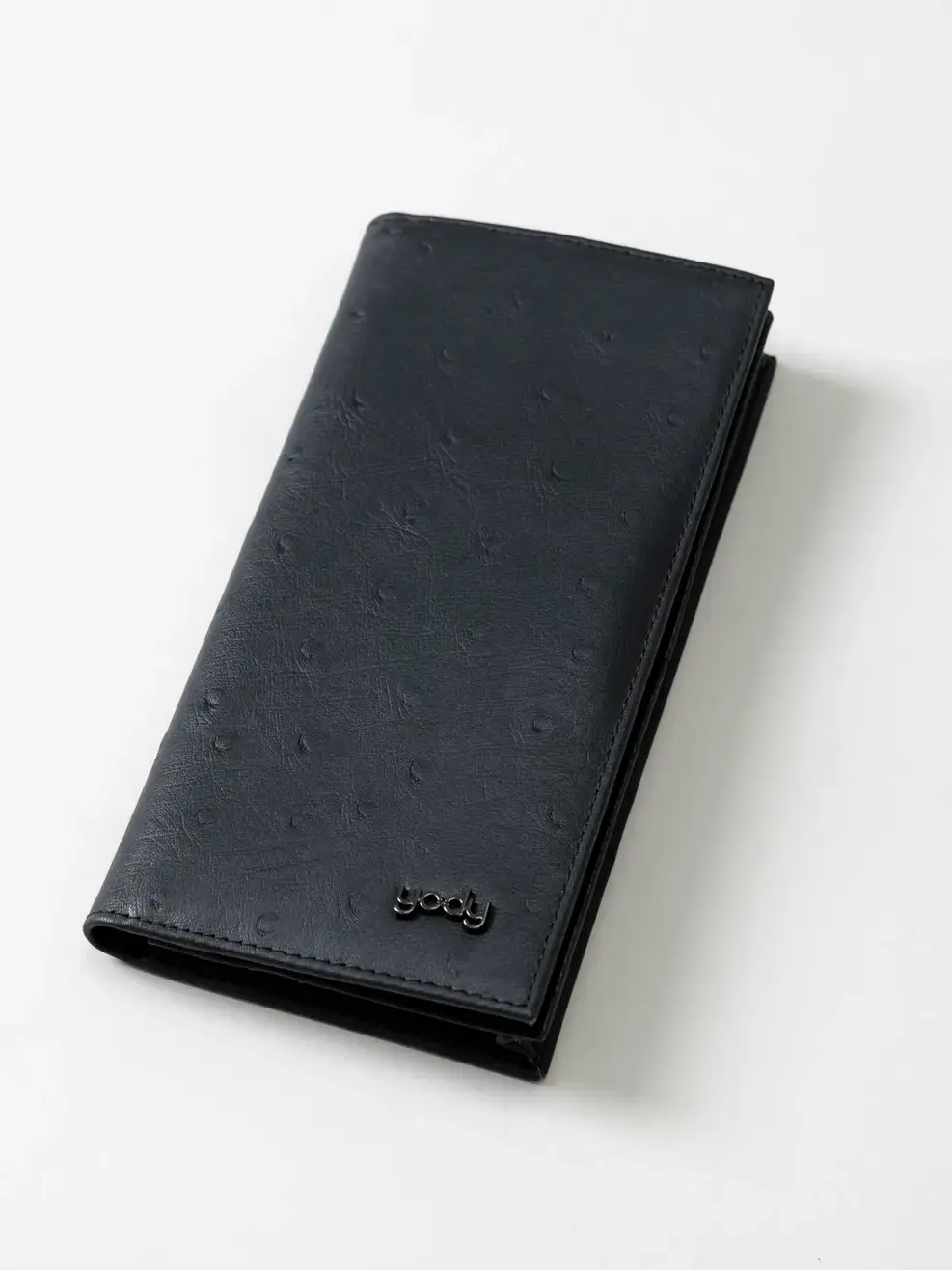 Ví nam da thật cao cấp-6 - Đen - Dọc