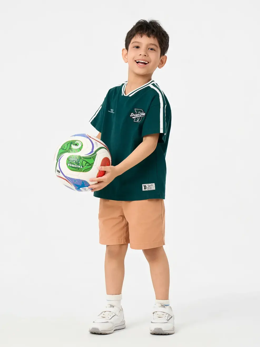 Áo Phông Cổ Tim Dream Team - Xanh lá 042 - 98