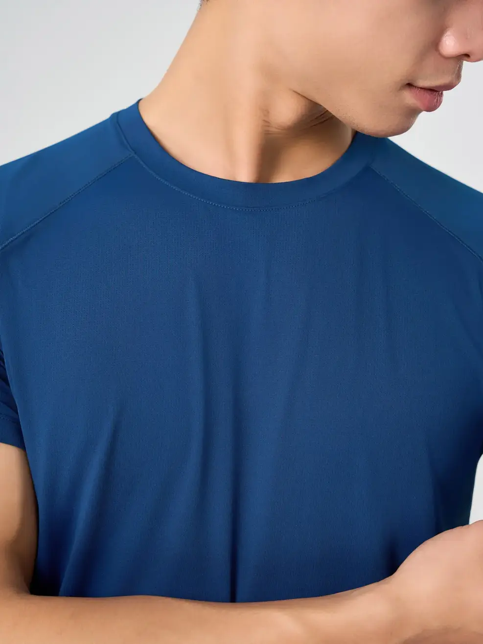 Áo Phông Tay Raglan Dải Chỉ - Navy 013 - M