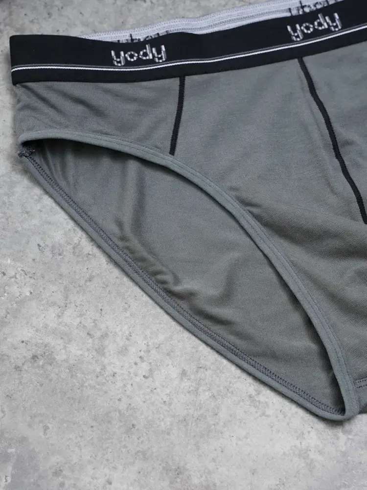 Sịp nam bo kẻ bikini - Xám - L