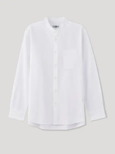 Áo Sơ Mi Nam Dài Tay Đũi Cổ Tàu