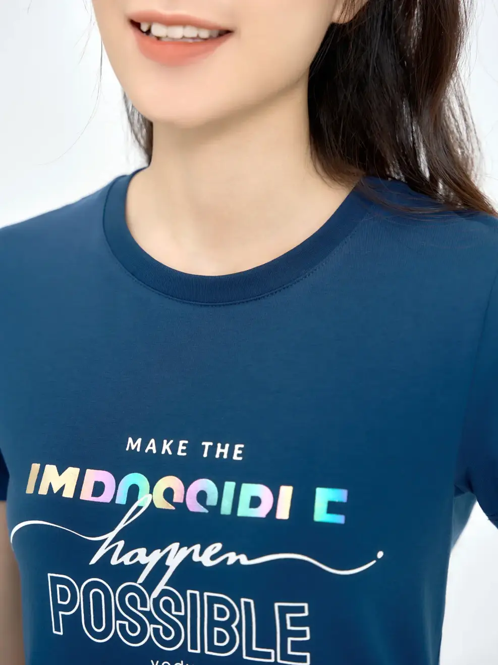 Bộ nữ in posible - Tím than - S