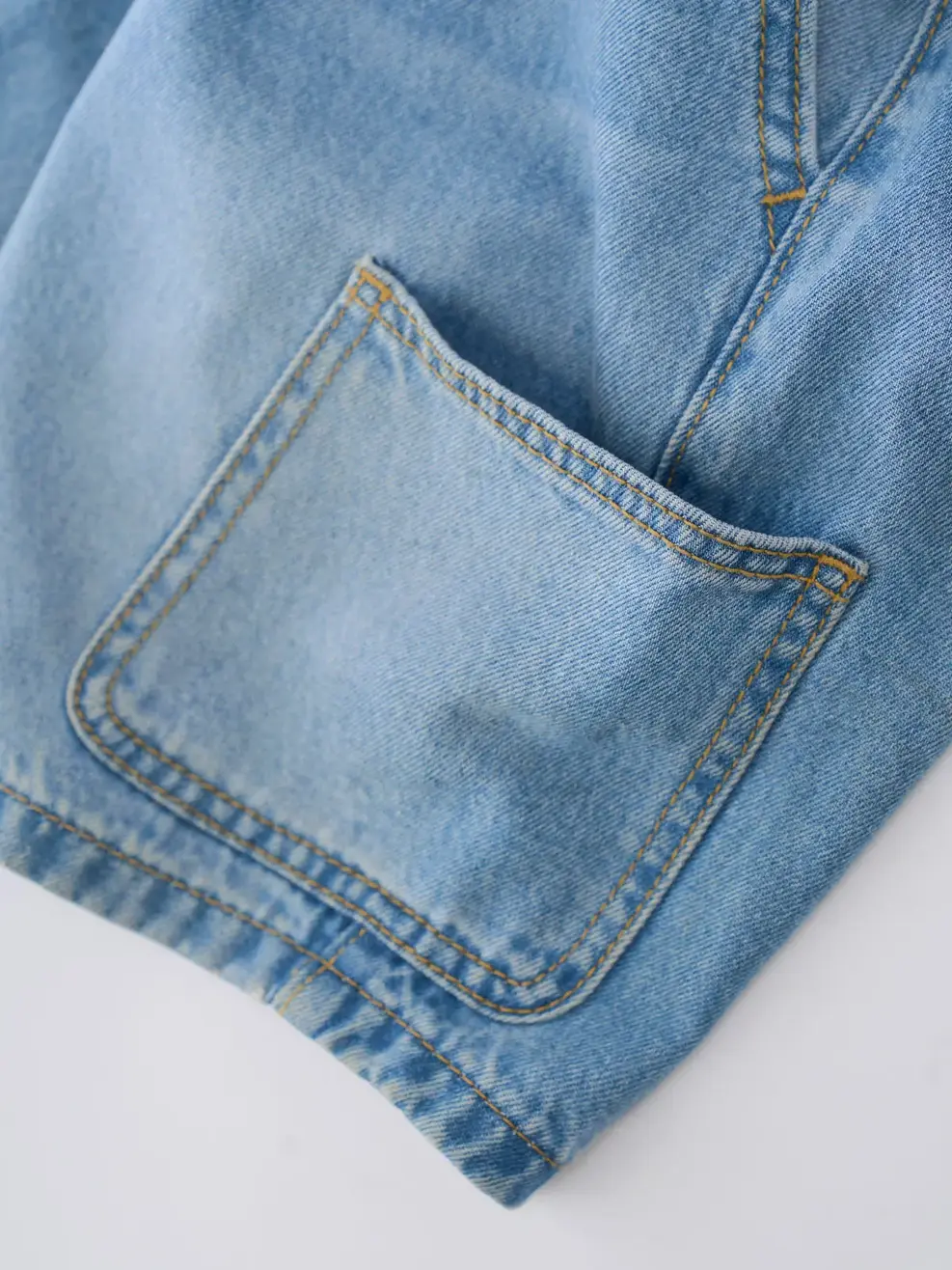 Quần Short Jeans Kid Cơ Bản - Màu chàm 002 - 122