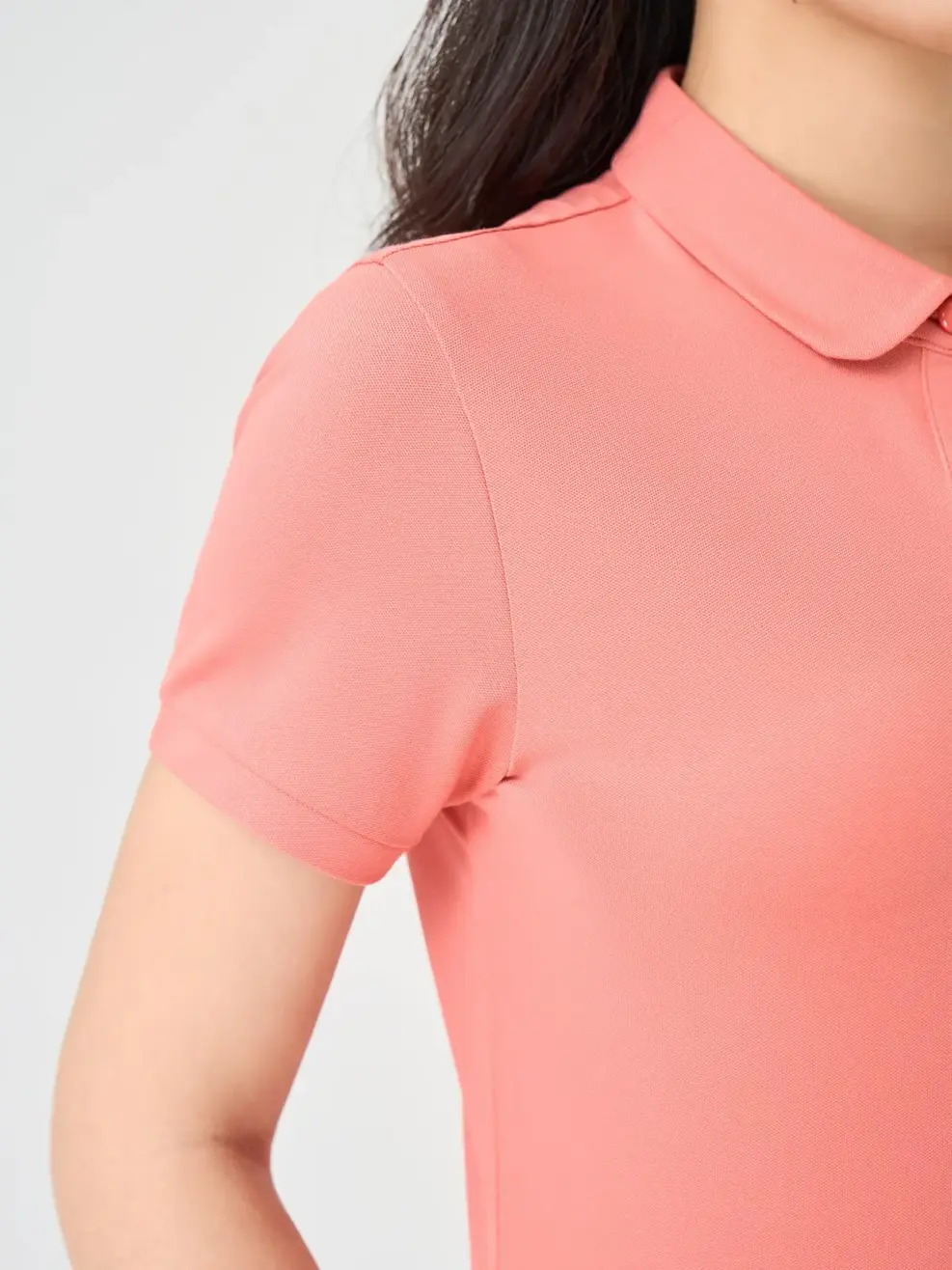 Áo Polo Nữ Cổ Sen - Gạch - S