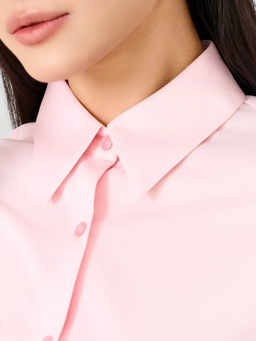 Áo Sơ-mi regular wrap knit essential - Hồng 154 - S