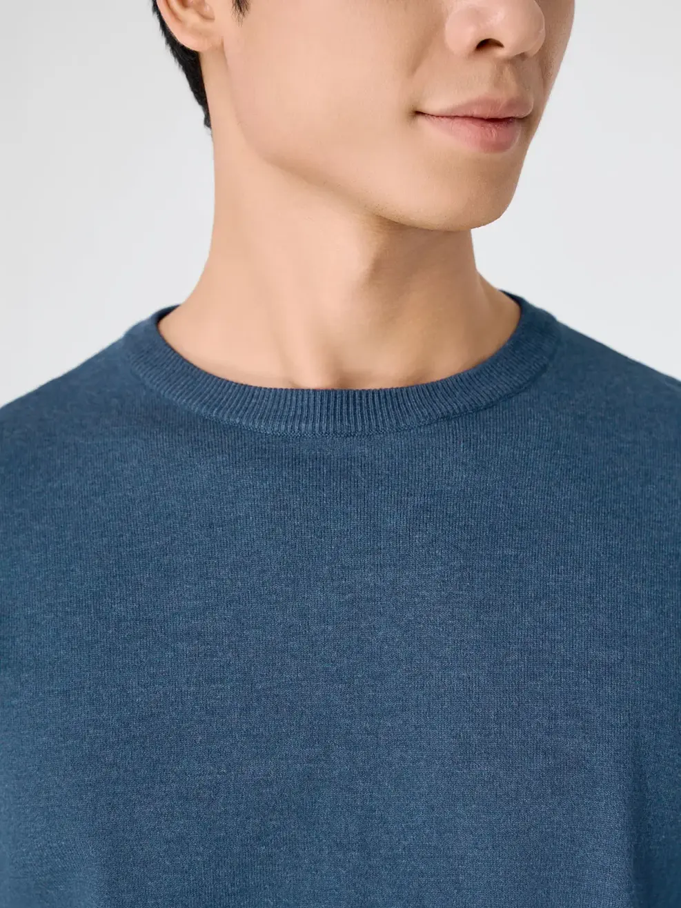 Áo Len Regular Cổ Tròn Mỏng Cơ Bản - Xanh ngọc 050 - XL