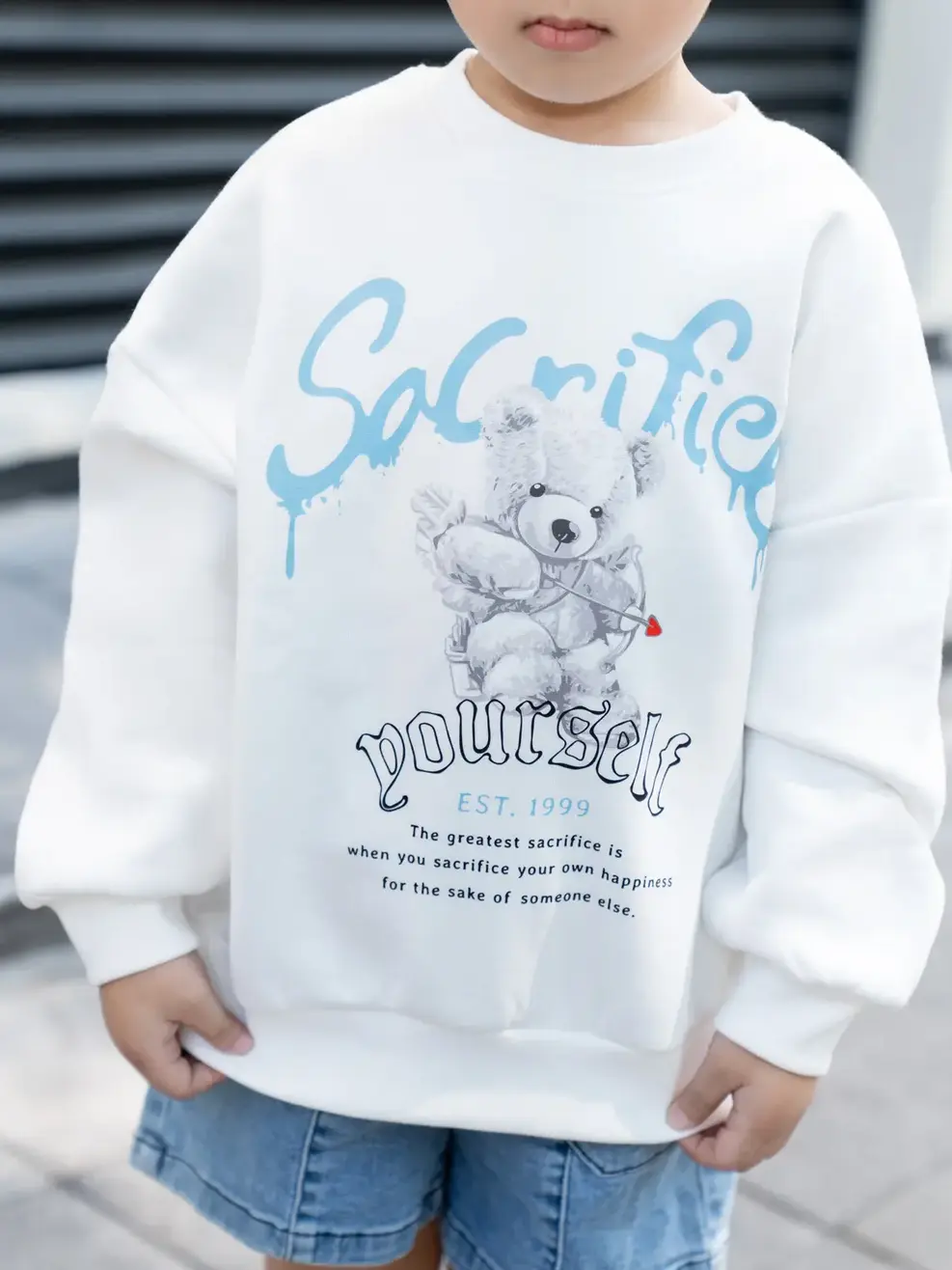 Áo gia đình in gấu - Trắng - 2