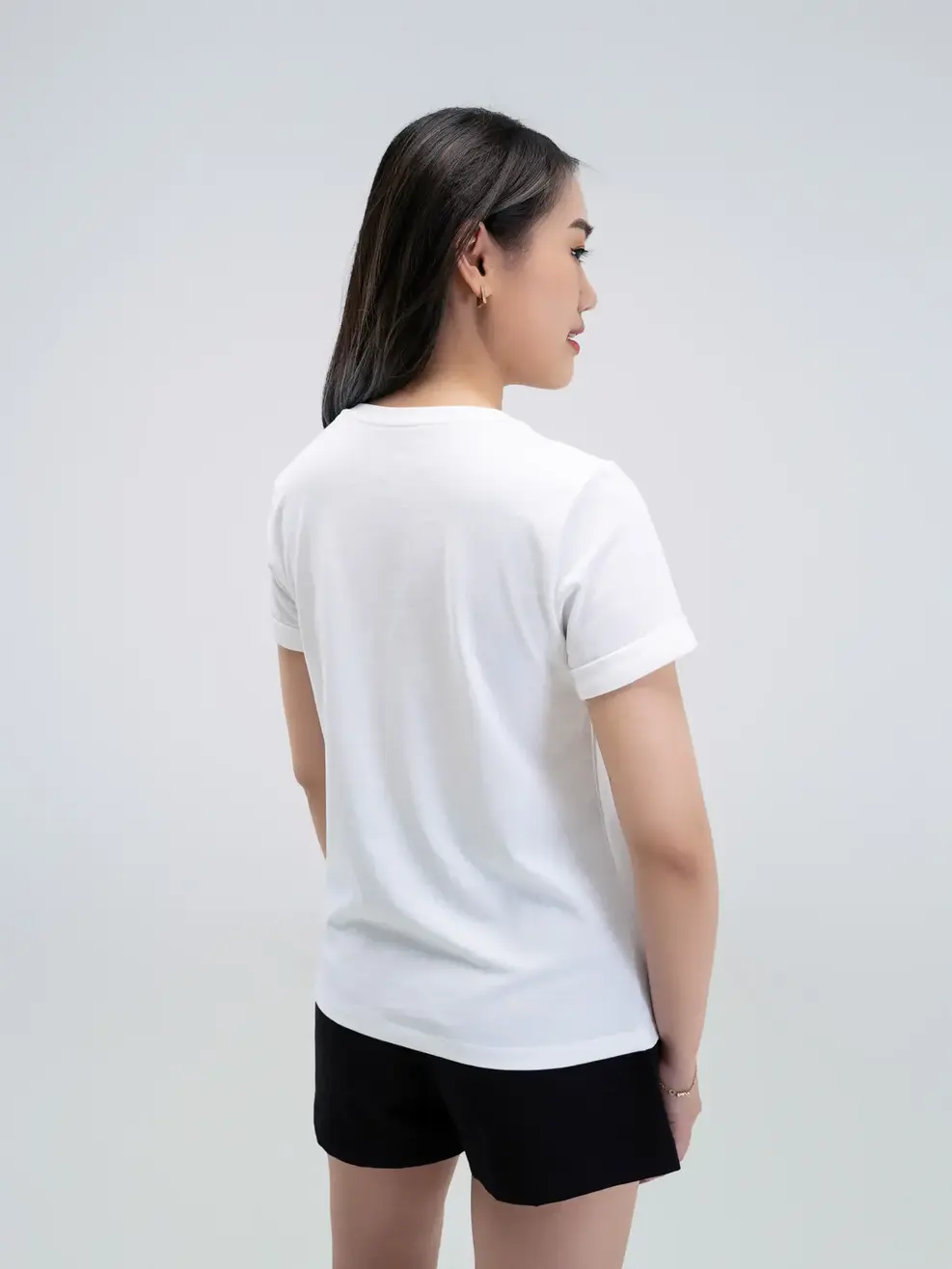 Áo thun nữ in gấu fighting - Trắng - XL