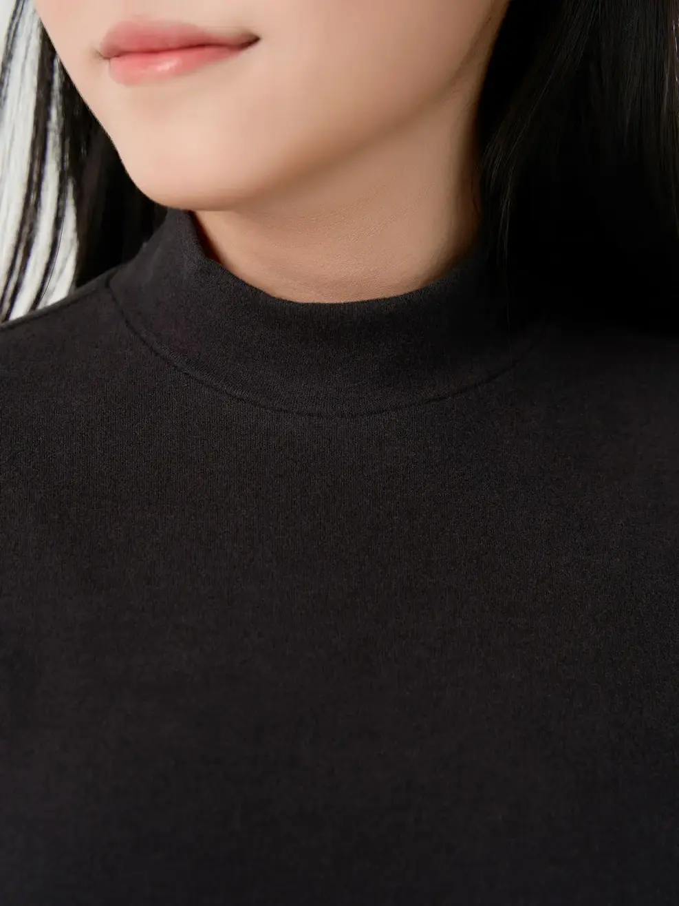 Áo Body Giữ Nhiệt Cổ Cao Cơ Bản - ĐEN 002 - 140