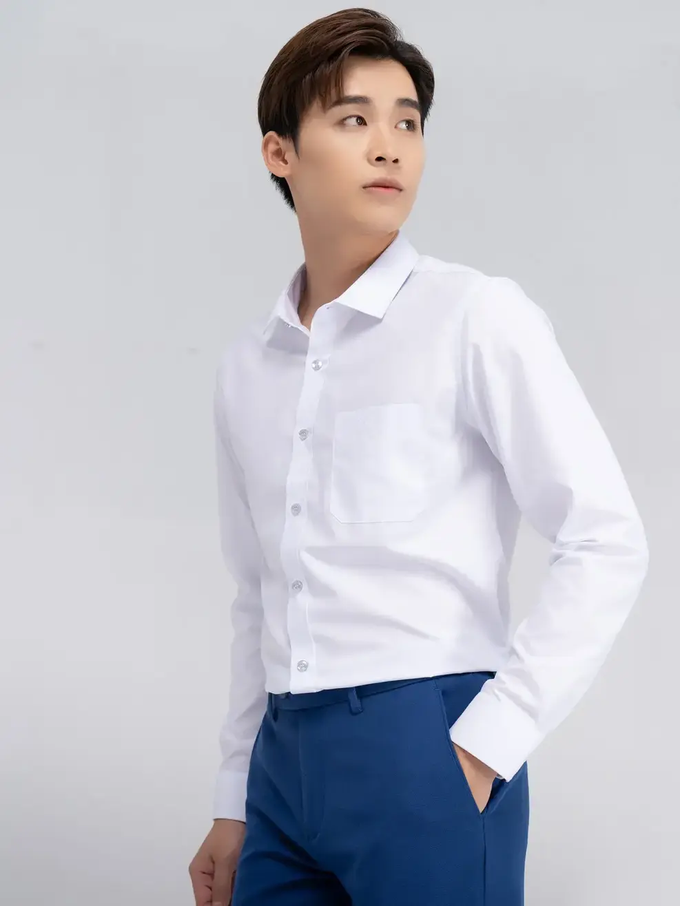 Áo Sơ Mi Nam Túi Ngực 3M (SPM5005) - TRẮNG 023 - M