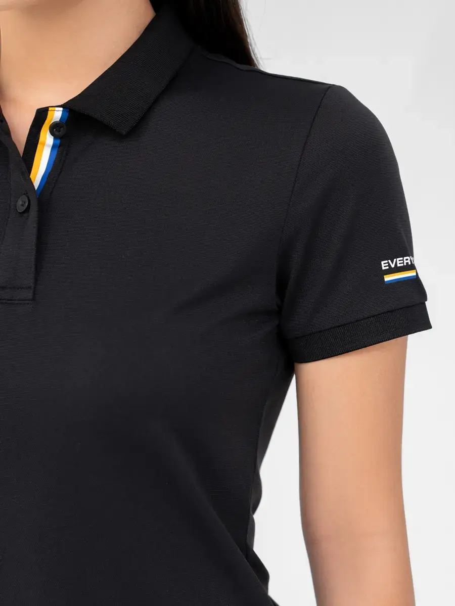 Áo Polo Nữ Bạc Hà In Everyday Wear - Đen - S