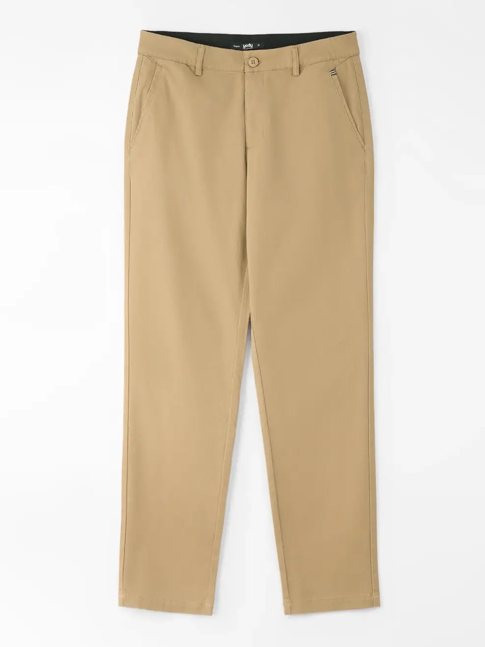 Quần Kaki Nam Phối Lé Túi - Nâu - 33