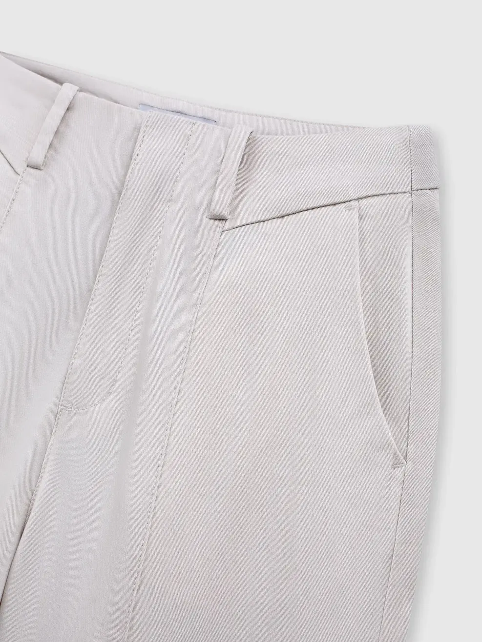 Quần Khaki Nữ Straight Soft Cạp Chéo - Xám 003 - 26