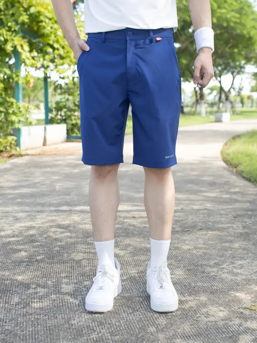 Quần short nam thể thao túi hậu nổi - Xanh đậm - 30