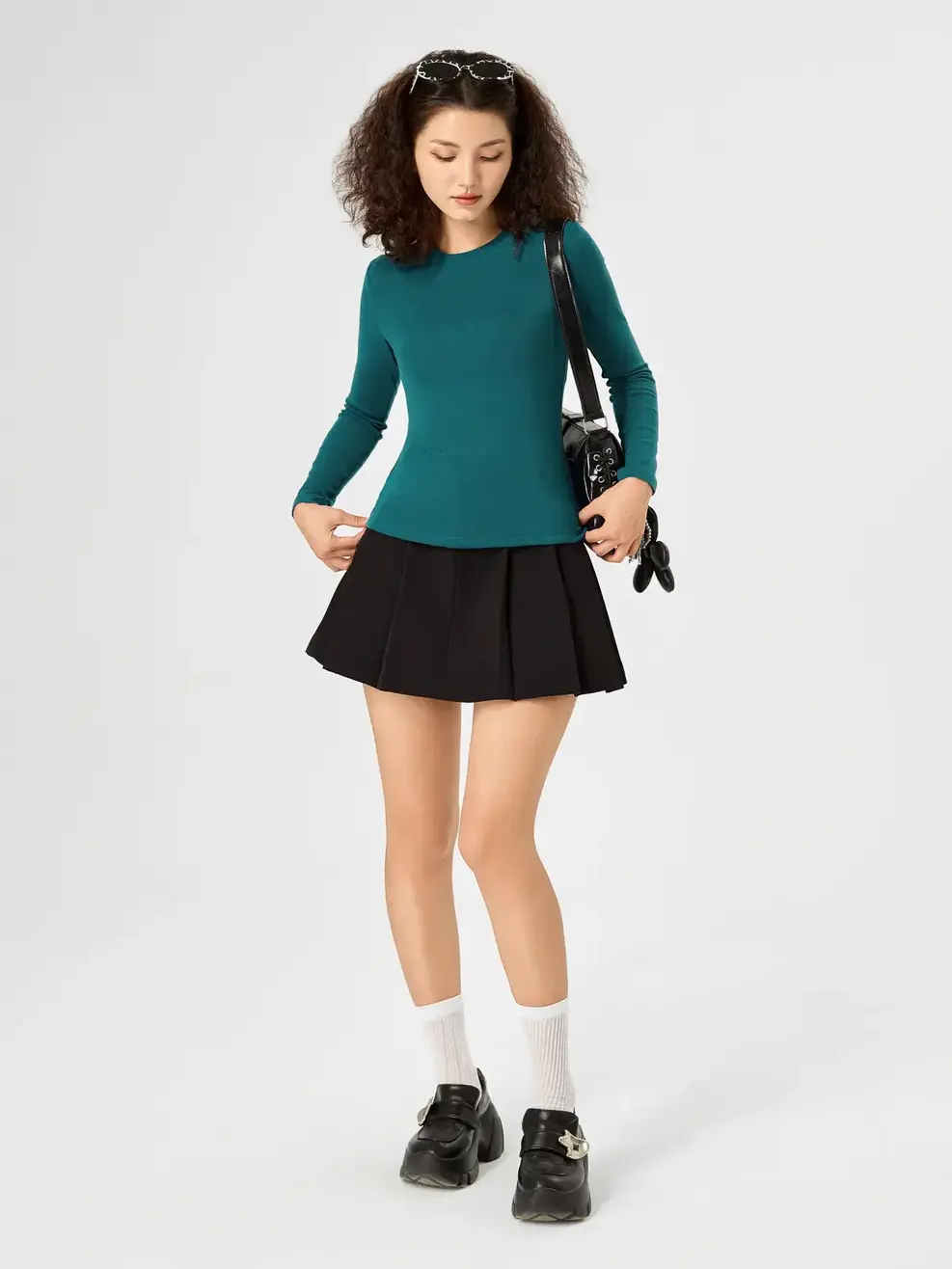 Áo Body Giữ Nhiệt Nữ Cổ Tròn(atn7006) -  Xanh Ngọc 083 - S