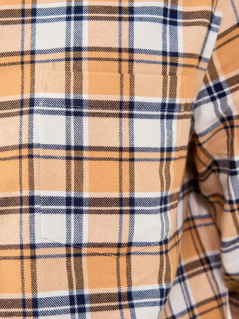 Sơ Mi Dài Tay Nam Kẻ Caro - Kẻ vàng - M