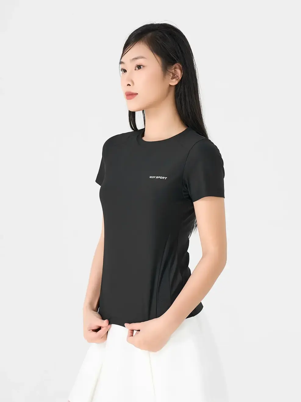 Áo Phông Nữ Yody Sport-STN7032 - Đen 003 - S