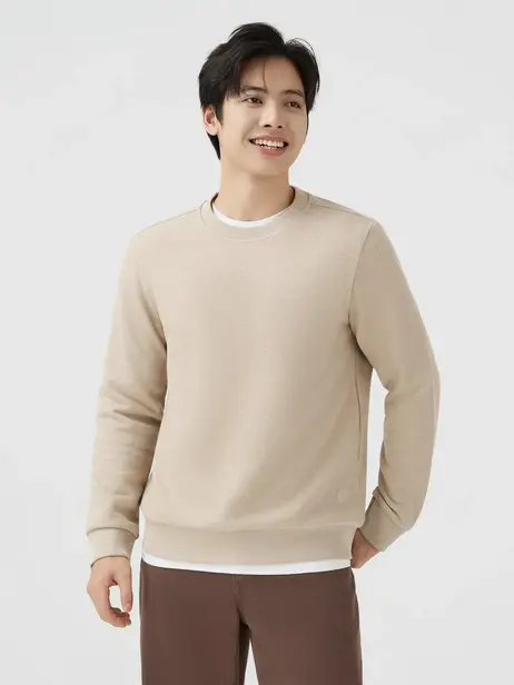 Áo Nỉ Nam Vải Hiệu Ứng