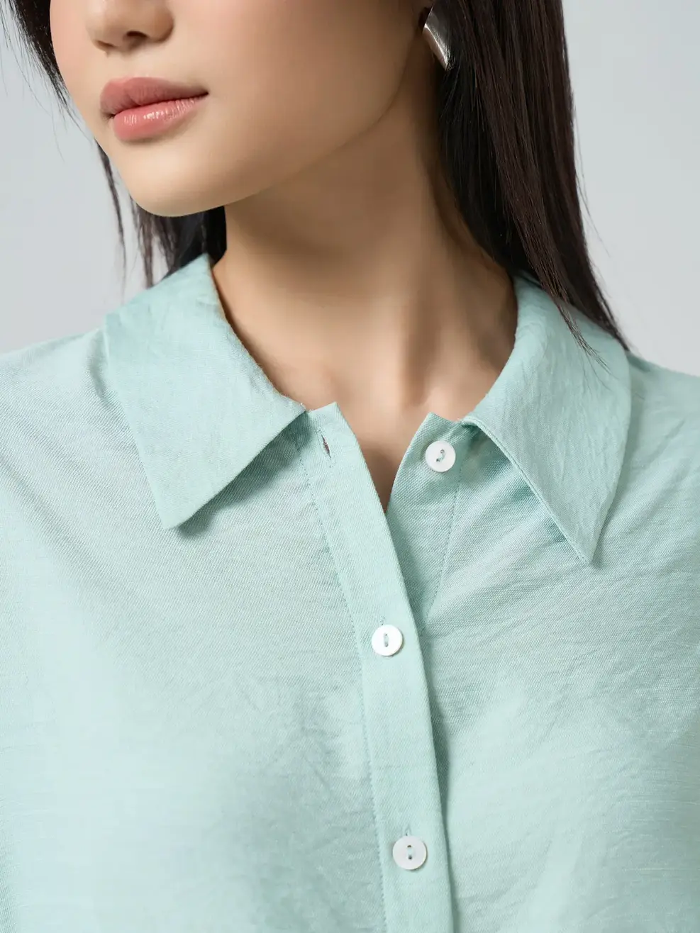 Bộ Đồ Áo Sơ Mi Dáng Rộng Vừa Vặn - Green 103 - M