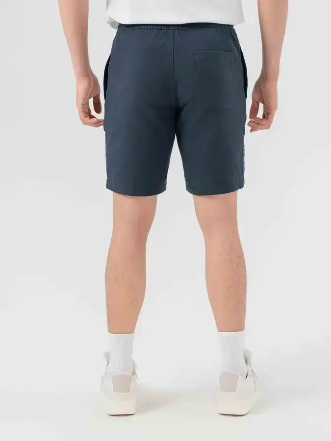 Quần Shorts Nam Đũi Cạp Chun Dây Rút ( QSM7005) - Navy 029 - 29
