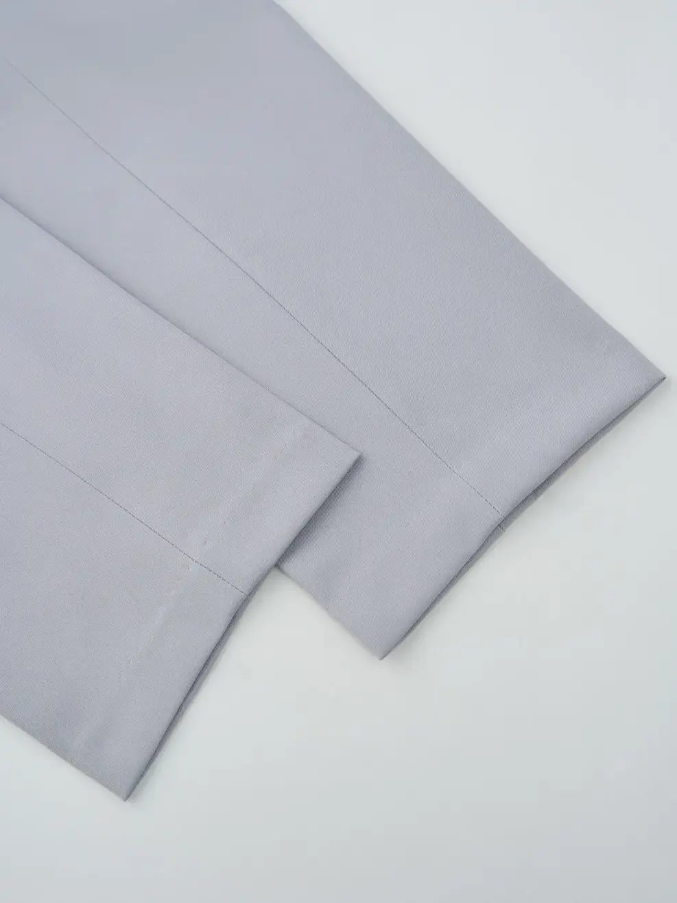 Quần Âu Nam Cạp Chun Ốp Cúc Bấm - Ghi sáng - 33