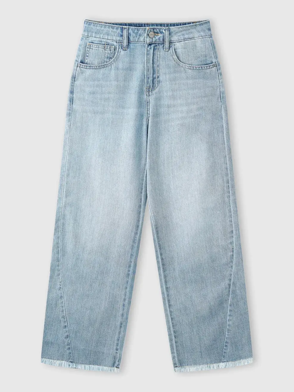 Quần Jeans Nữ Straight Cắt Cúp - Màu chàm 003 - 26
